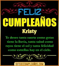 GIF Frases de Cumpleaños Kristy